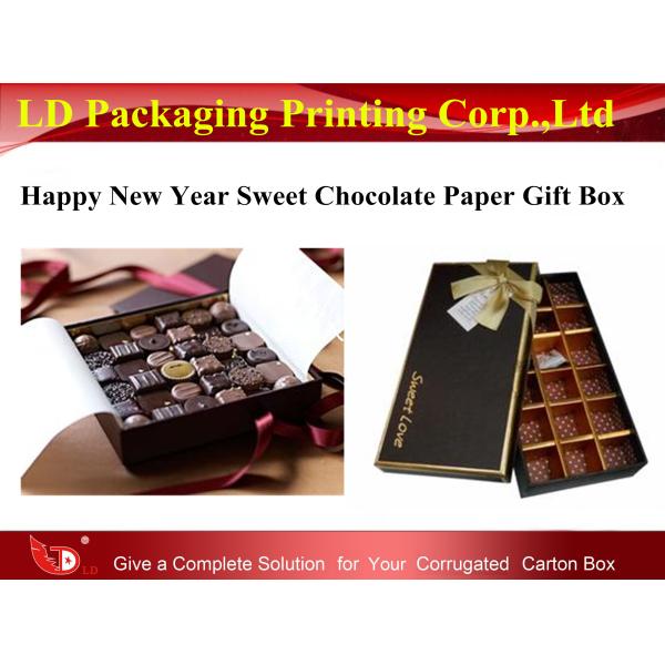 Happy New Year Sweet Chocolate Paper Gift Box