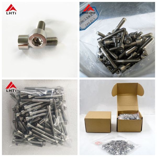 Forged M6 Gr2 Titanium Hex Socket Cap Screws DIN912