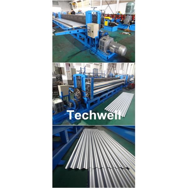 G550 Material 0.18mm Glazed Tile Roll Forming Machine , Roof Tile Roll Former