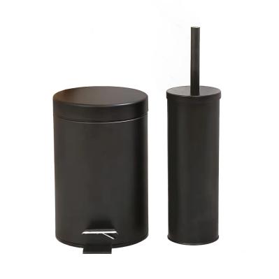 Rolling Cover Type 3L/5L/8L/12L/20L/30L SS Round Trash Bin Foot Pedal Bin Stainless Steel Trash Can for Home