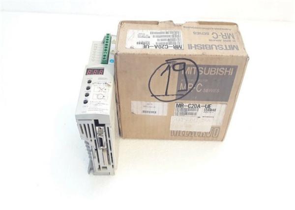 200W Mitsubishi AC Industrial Servo Motor Drive MR-C20A-S23 Amplifier Output 1.5A New