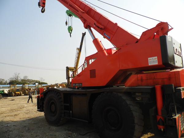 USED KATO KR-25H-IIIL 25T ROUGH TERRAIN CRANE FOR SALE ORIGINAL JAPAN 25T TERRAIN CRANE