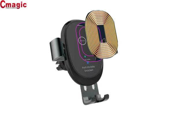 360 Degrees Surface Rotation Cell Phone Stand Holder Car Mount 8mm Charging Distance
