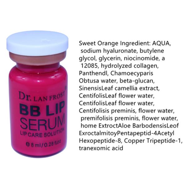 Заполнитель 8ml/бутылка красной розовой оранжевой губы BB Hyaluronic кисловочный дермальный