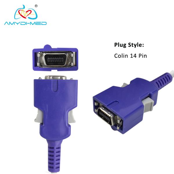Colin 14P  Pediatric Spo2 Sensor Pulse Oximeter Sensor 9.8ft TPU Cable