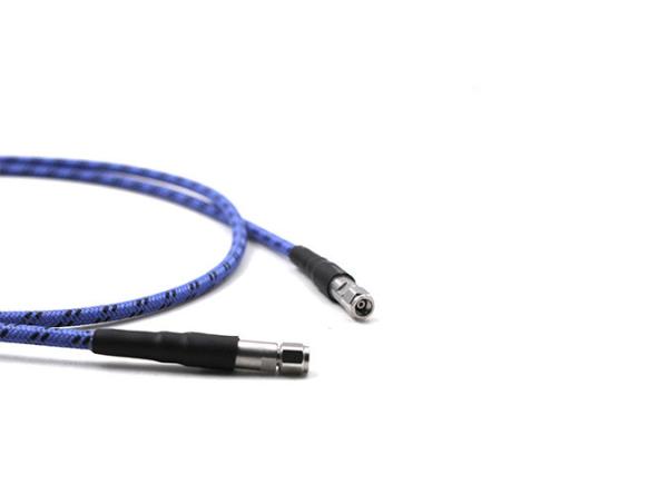 RF cable assemblies DC-110GHz with armor,1.0mm Male to 1.0mm Female connector, length1000mm