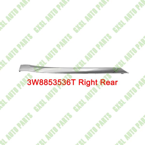 For Bentley Continental GT 2013-2017 Right Trim Body Part Chrome Rear Bumper Guard Strip OEM 3W8853536T 3W8853536AA