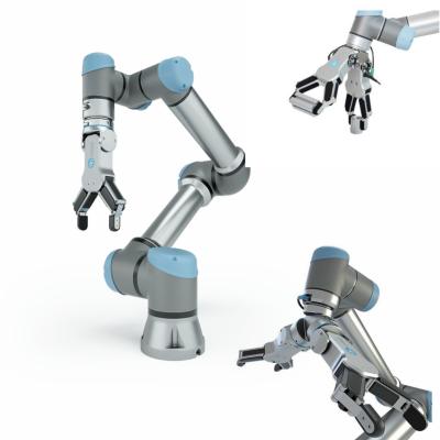 Robôs colaboradores industriais universais do robô UR10 com o prendedor de OnRobot para o robô do lugar da picareta
