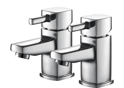 Kitchen Bathroom Mixer Faucet Hot Cold Water Lever Basin Taps Pair T8185
