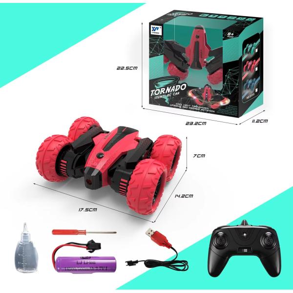 S-015 4wd 360 Degree Rotation Mini Rc Stunt Car 2.4ghz Remote Control Rc Car Electric Toy Rc Spray Roll Drift Car For Kids Gifts