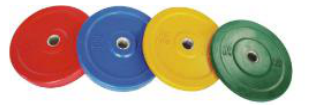 Fitness Bumper Weight Plates 1.25 LB - 20 LB Weight Plate For Strength Exercise