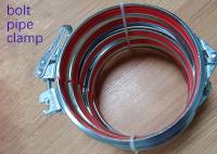 braçadeira de tubulação da liberação rápida da flange da ventilação do parafuso de 80mm com anel do selo