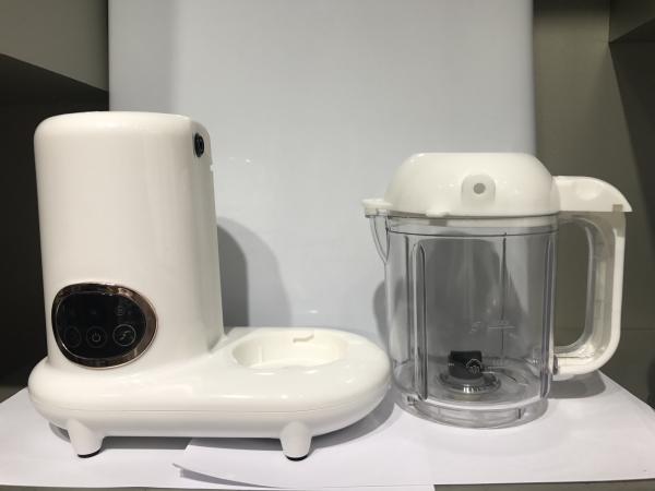White Home Baby Food Processor , Baby Food Steamer And Blender 220ml Rated Water