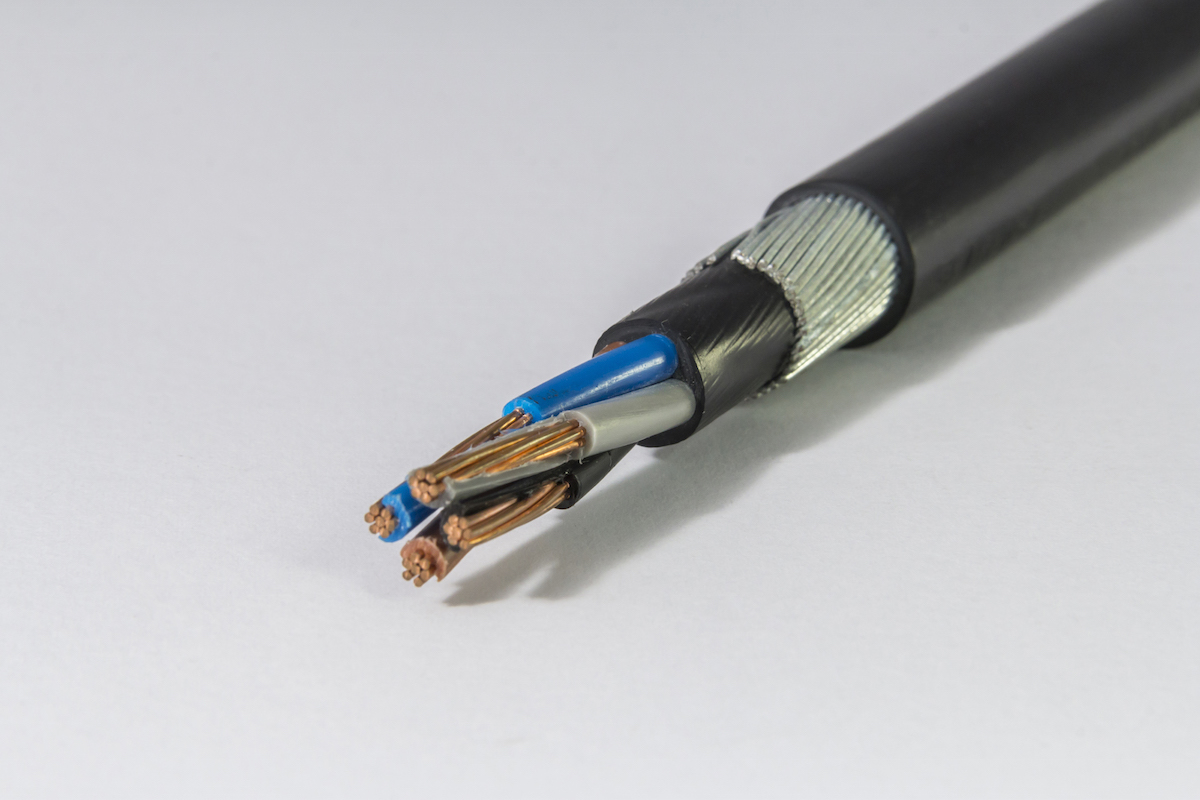 Flame Retardant Copper Conductor Earth Continuity ECC Cable SWA Armoured 16mm2 X 4 Core 10mm2 X 2 Core Low Voltage