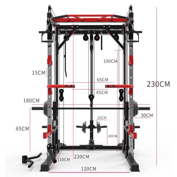 Complex Squat Rack Smith Machine Barrel Training Arm Support Free Barbell Squat