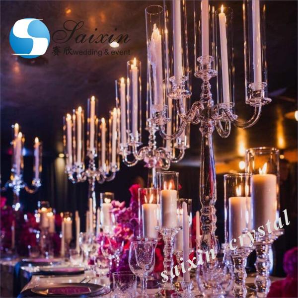 Свадебный кристаллический цветочный стенд Центр с зеркальным цветочником 150 см