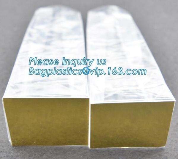 Zipper seal, zip seal, slider seal Square Block Bottom Bags With Side Gusset, Bopp Block Flat Bottom Bag