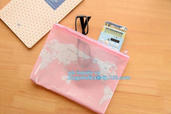 Kids Stationery Clear Pvc slider Bag For Pencil/Rules/Stockings/Socks, pvc vinyl zipper bag/vinyl slider bag
