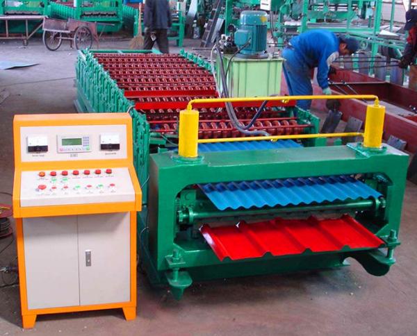 Zimbabwe Style Specific Roof Panel Double Layer Roll Forming Machine