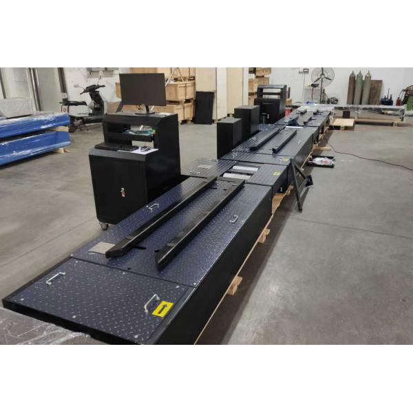 2 wheels motorcycles Centralized testing line brake roller tester axle load speedometer clamping wheel alignment headlight tester n