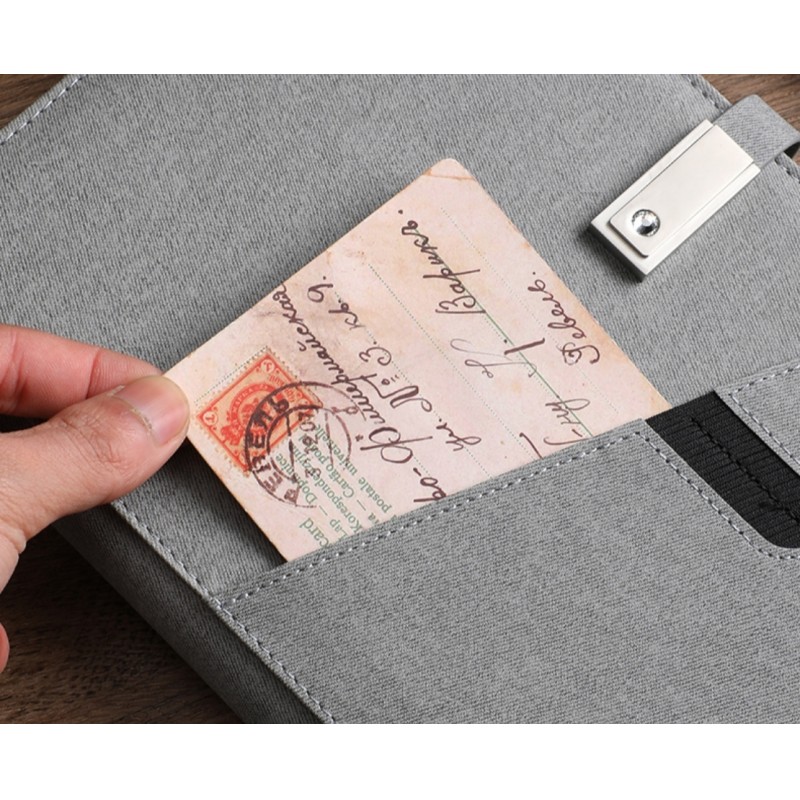 Premium USB Power Bank Notebook Loose Leaf Binder Business Gift Customizable