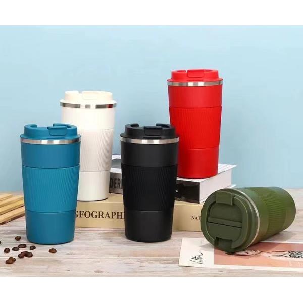 17oz Tazas de café de viaje Taza de café con tapa a prueba de fugas Reutilizable Taza de café de acero inoxidable a prueba de derrames para bebidas calientes y heladas