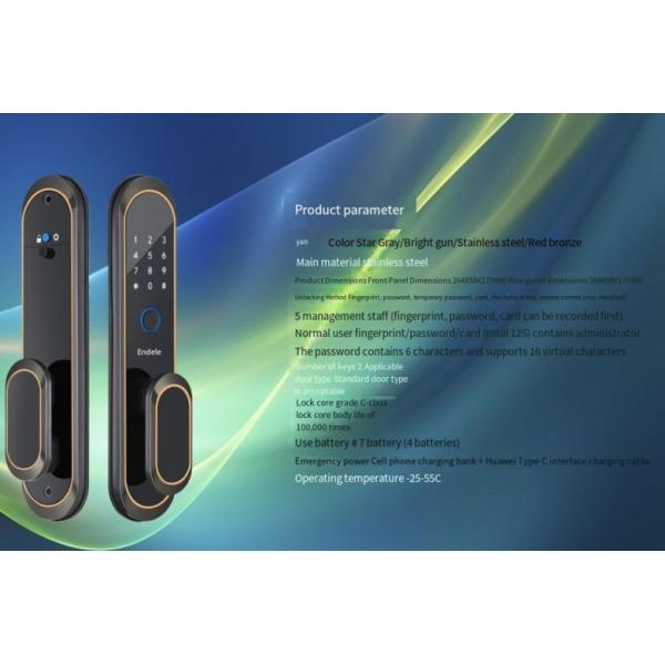 ELA E-556 Automatic Door Smart Lock Opens By Touch Without Pressing Handle