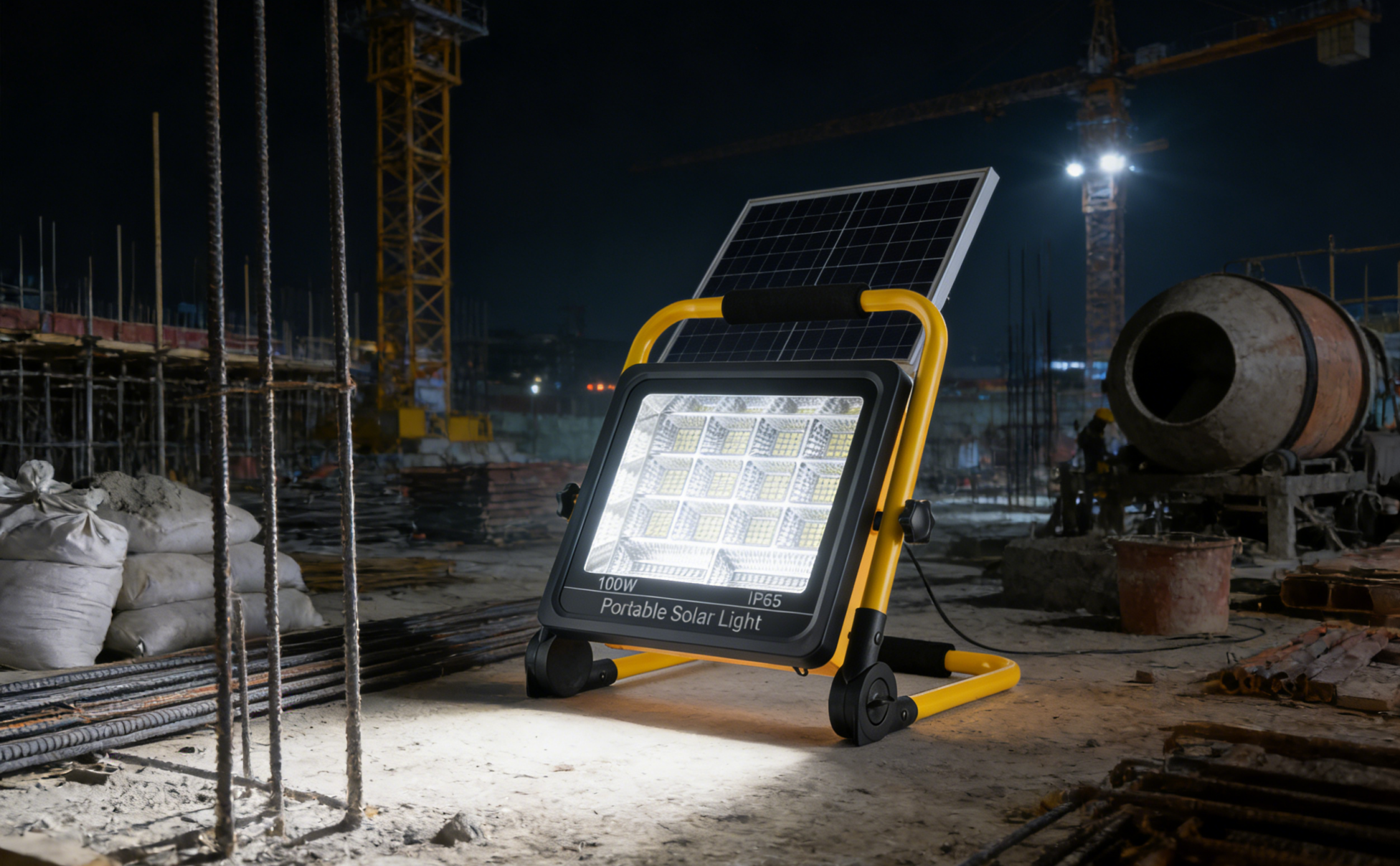 IP65 Waterproof Solar Flood Light Portable For Out Door or Indoor High Brightness