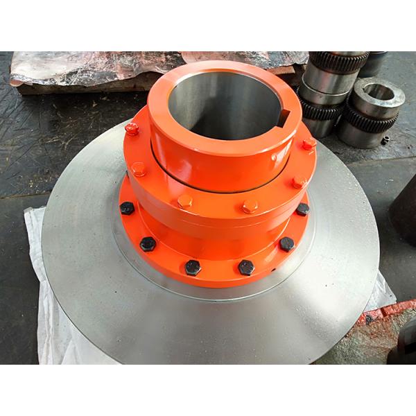 Custom Orange Flexible Gear Coupling 400mm 450mm 500mm Brake Disc Shaft Couplings