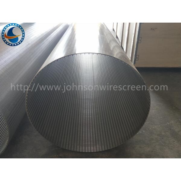 Automatic Back Wash Drum Screen , OD 600 MM Wire Wrap Screen Mesh