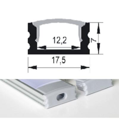 12mm width PCB strip U shape Al channel for 3528 5050 5630 strip light Aluminum accessory