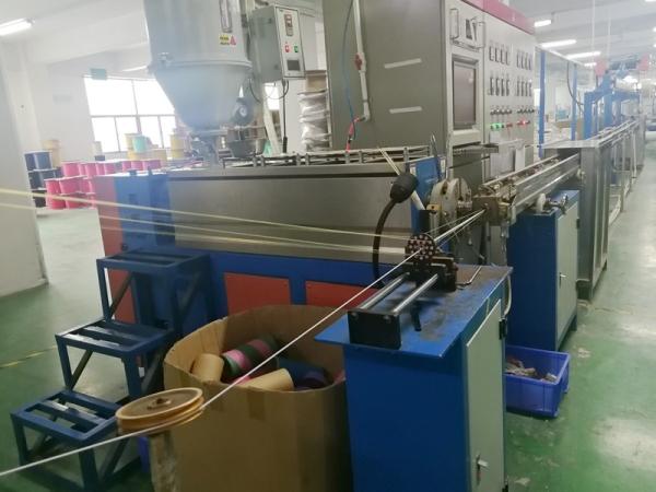 FTTH Drop Fiber Optic Cable Machine , Low Noise Wire Making Machine