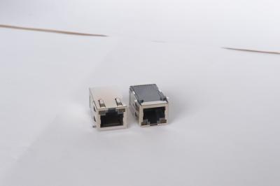 O preto conduzido iluminou o alojamento de alta temperatura modular fêmea do conector SMD RJ45 Jack 8p8c