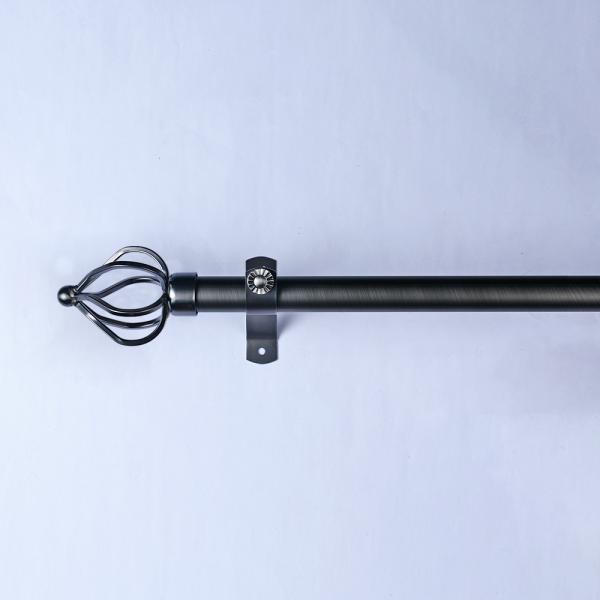 Customized Lengths Black Curtain Rods For Warm Home Window Decoration