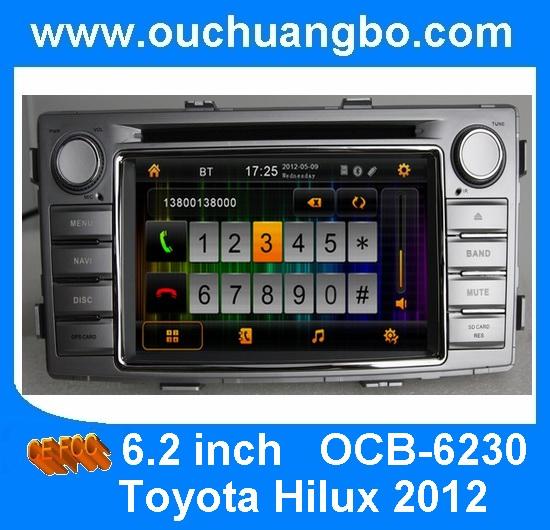 Car gps systems TV bluetooth iPod for Toyota Hilux 2012 with 3D rotating user interface OCB-6230
