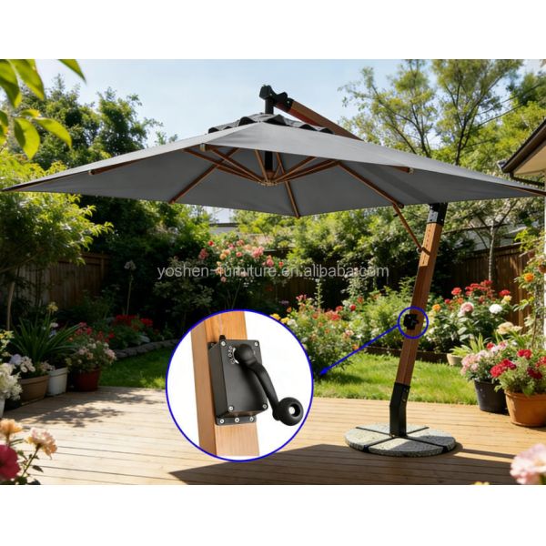 Durable Easy to Install Cantilever Umbrella Wind Crank Parts