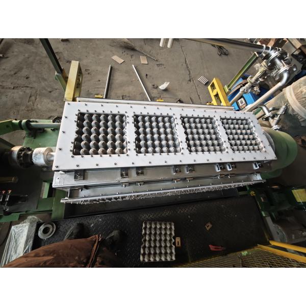 4 Sides Rotary Paper Egg Tray Machine PLC Control and Plastic Mould Material for Egg Tray Forming Production