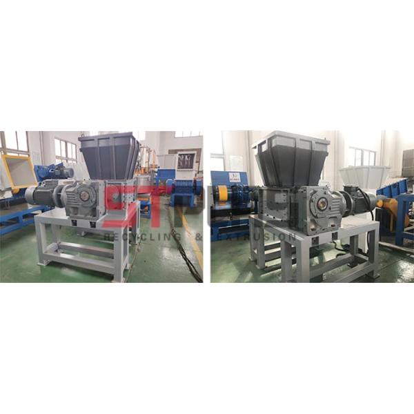 Doubles axes de déchiquetage en caoutchouc de bouteille de machine en plastique de rebut de défibreur économiseurs d'énergie