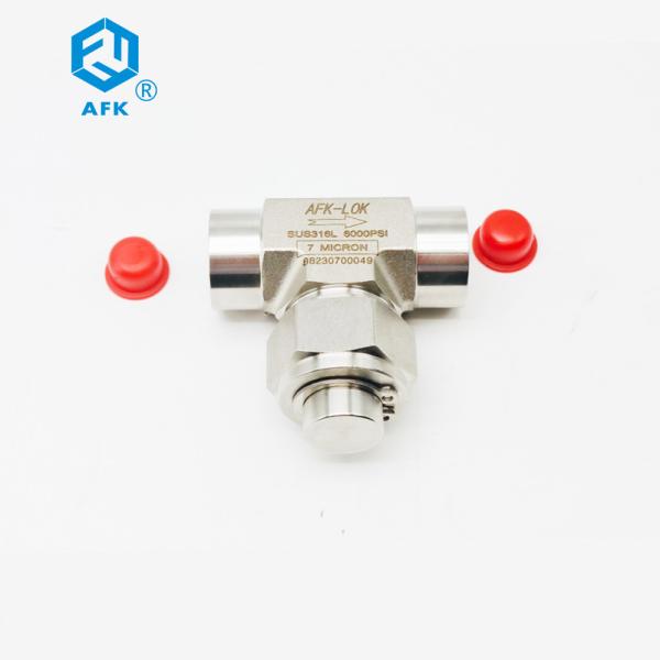1/4 316L Stainless Steel Filter Pressure / Corrosion Resistant For Laboratory Lines