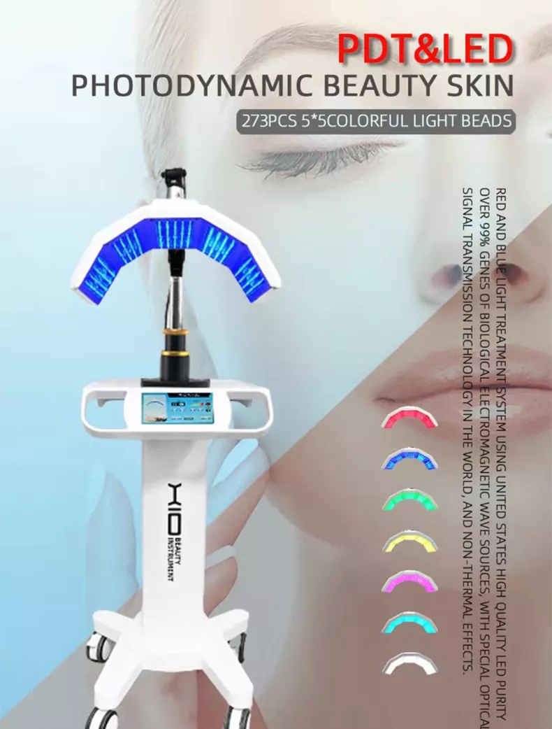 Портативная машина красоты Phototherapy Pdt привела подниматься ухода за лицом инфракрасного света