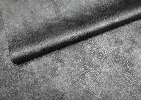 Embossed And Printed PU Polyurethane Leather , PU Artificial Leather Abrasion - Resistant,