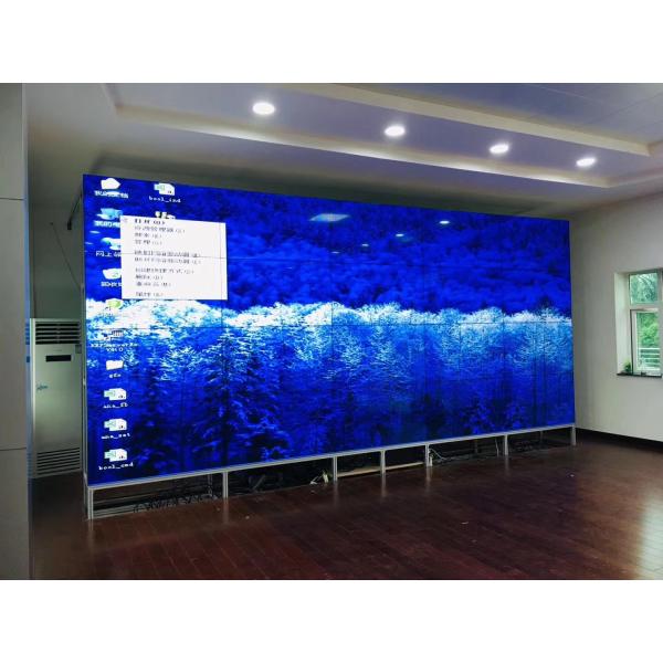 2x2 Vertical Video Wall 55inch 1.8mm LG Video Wall Monitors Curved LCD Video Wall