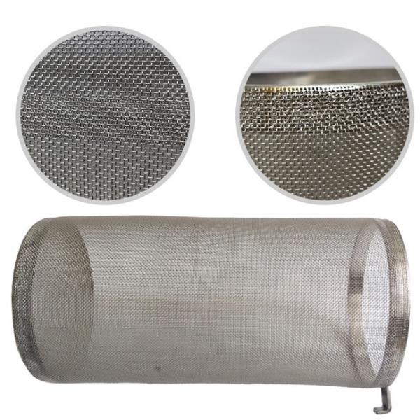 SS304 Home Beer Brewing Basket Filter Tube Anti Corrosion Food Grade