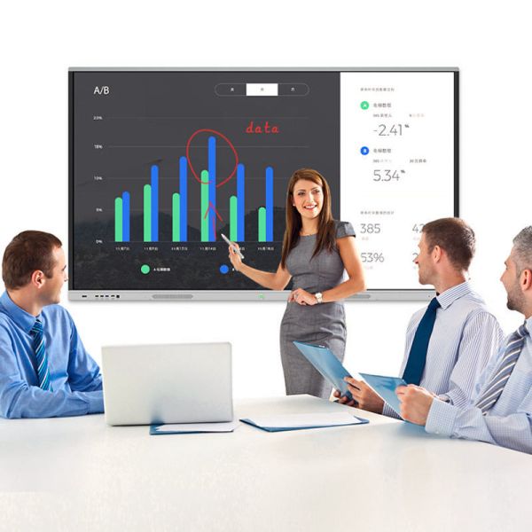 Interactive Conference Screen with LED Panel 4K Resolution and 40-Touch Points