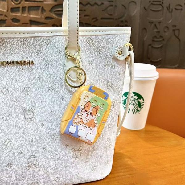 Customized Handbag Toys Keychain Handheld Game Console Keychain Lightweight