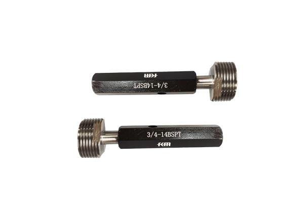 Calibrador de rosca de tubería BSPT 3/4′′-14 British Standard con material Gcr15 para medición