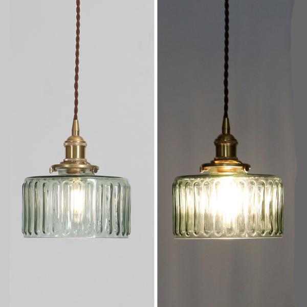 Diamètre de source lumineuse E27 lustre en verre clair de chambre à coucher de 15cm/de 17.5cm rétro