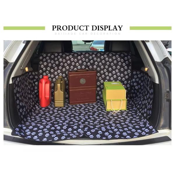 Customized Dog Back Seat Covers Durable Pet Car Seat Covers With Leash Folding Feeding Bowl