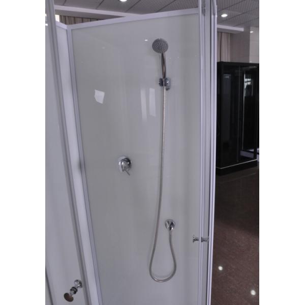 Водоустойчивой покрашенные белизной кабины ливня профилей стеклянные, стеклянные наборы стойла ливня