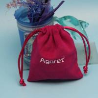 sac fait sur commande en gros de poche de cordon de velours pour l'emballage de bijoux